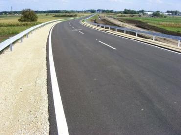 Práce na diaľničnom úseku M43 - východný obchvat Makó (MAĎARSKO)